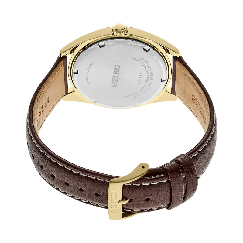 Seiko Essentials Champagne Dial Sapphire Crystal Men’s Watch | SUR450