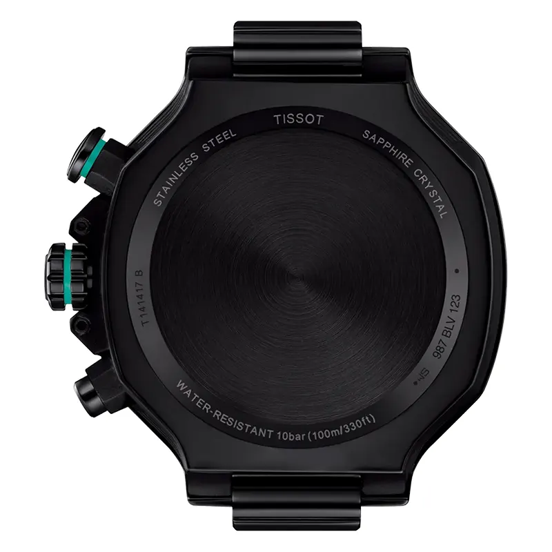 Tissot T-Race Chronograph Black Dial Silicone Men's Watch | T141.417.37.051.01