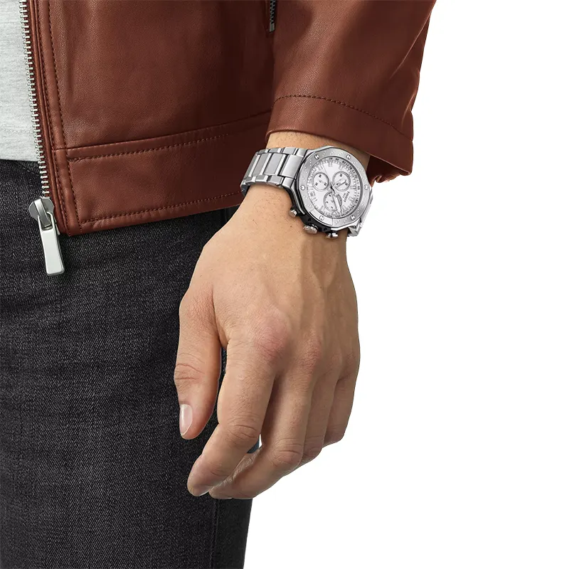 Tissot T-Race Chronograph Silver Dial Men's Watch | T141.417.11.031.00
