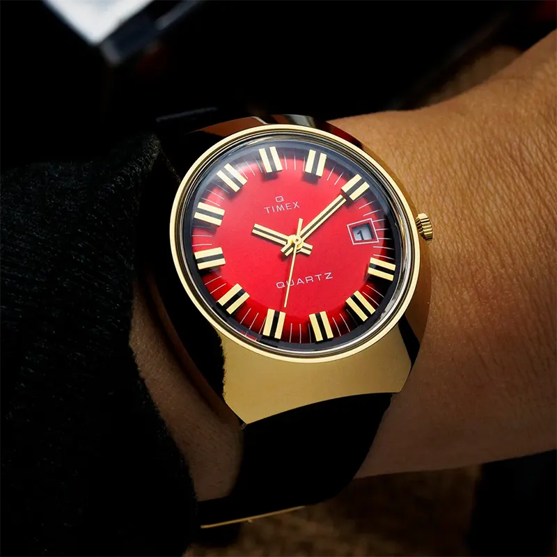 Timex 1972 Reissue Burgundy Dial Men's Watch | TW2V25400