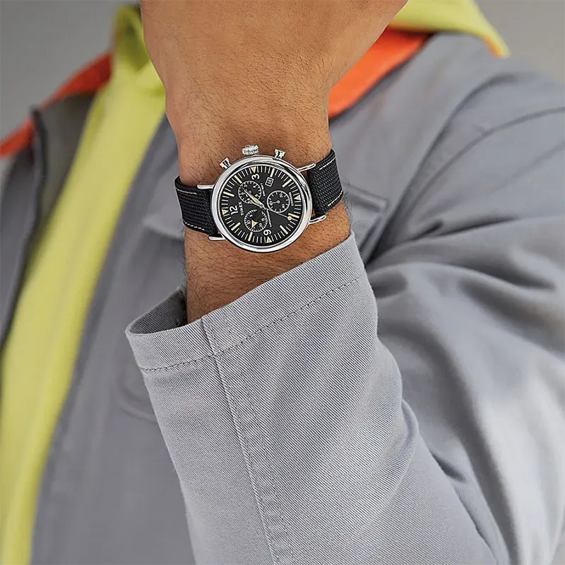 Timex Standard Chronograph Black Dial Men's Watch | TW2V43700