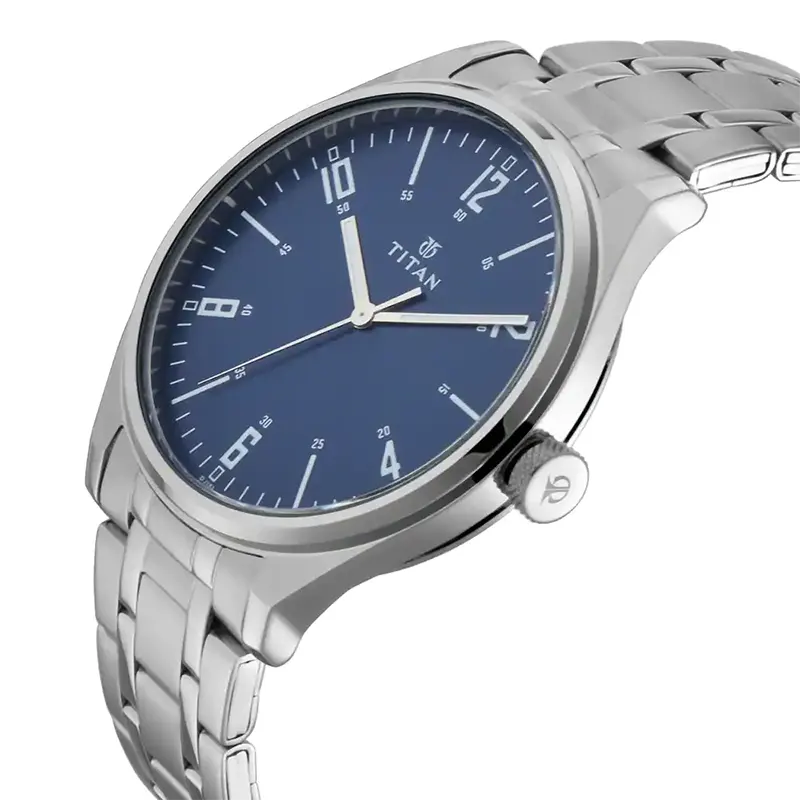 Titan 1802SM02 Workwear Blue Dial Men's Watch