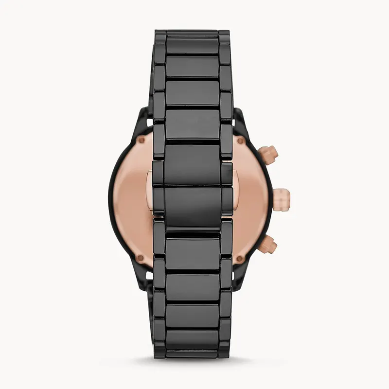 Emporio Armani Chronograph Black Dial Men's Watch | AR70002