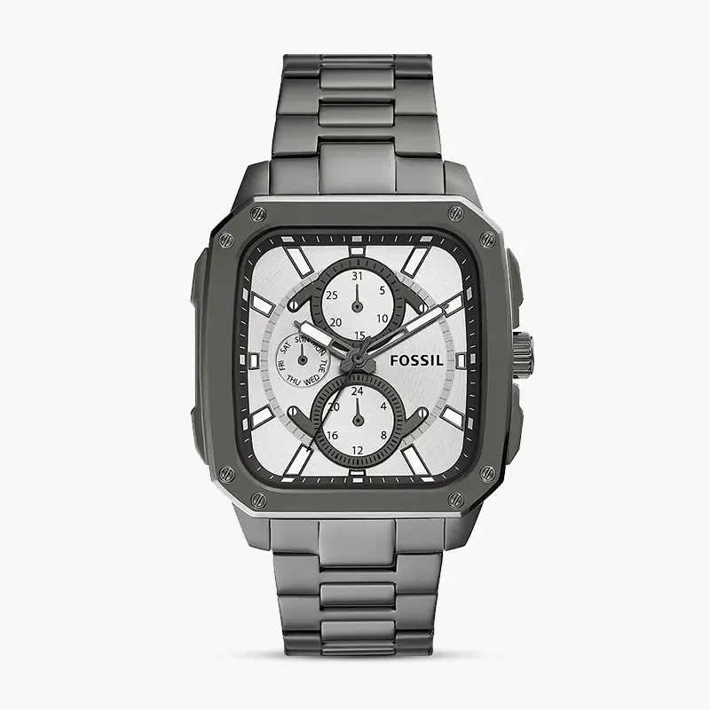 Fossil Inscription Gunmetal Dial Men's Watch | BQ2657