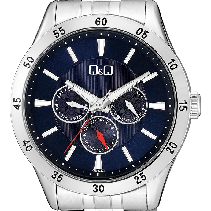 Q&Q CE02J202Y Multi-Function Blue Dial Men's Watch