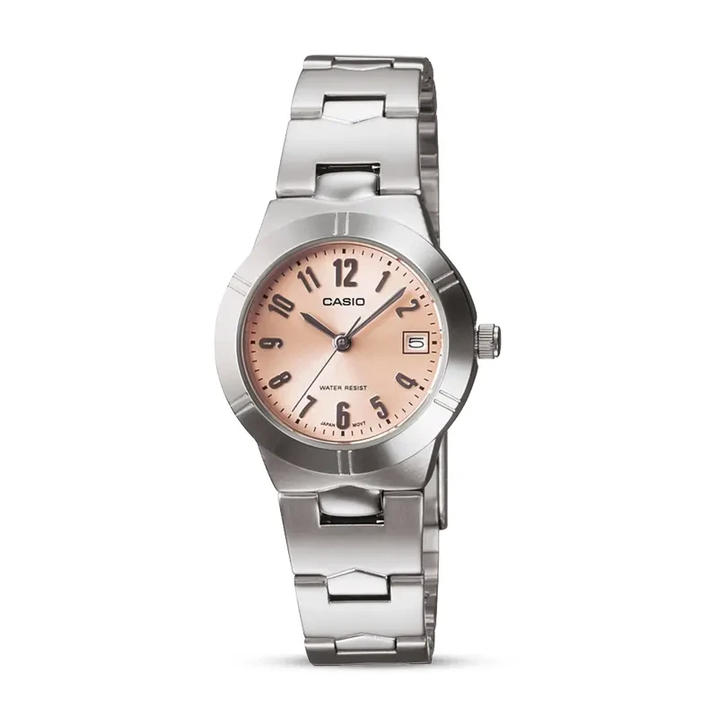 Casio Enticer LTP-1241D-4A3DF Salmon Pink Dial Ladies Watch