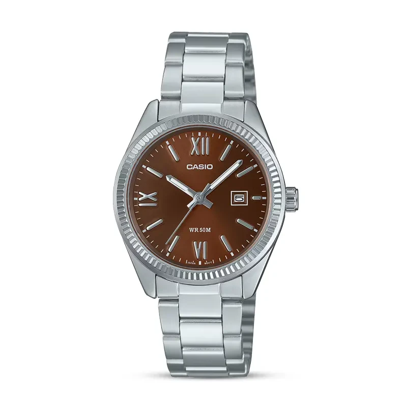 Casio Enticer Brown Dial Ladies Watch | LTP-1302DD-5AV