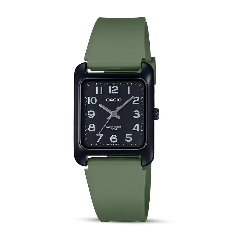 Casio Enticer Black Dial Resin Band Watch | MTP-B175-3BV