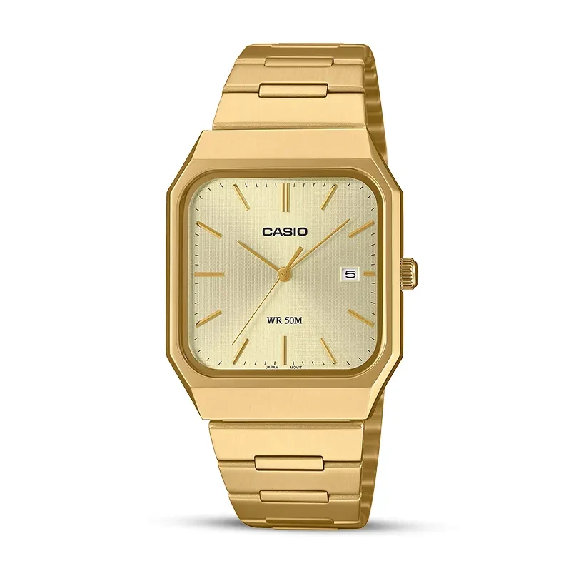 Casio Enticer Champagne Dial Men's Watch | MTP-B185G-9AVDF
