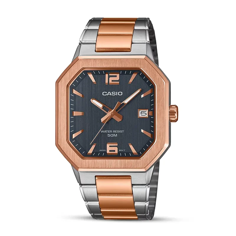 Casio Enticer Sporty Blue Texture Dial Men's Watch | MTP-B195RG-2AV