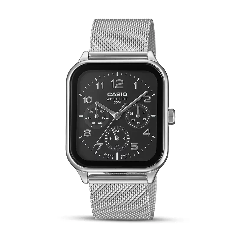 Casio Enticer Multifunction Dial Mesh Band Men's Watch | MTP-M306M-1AV