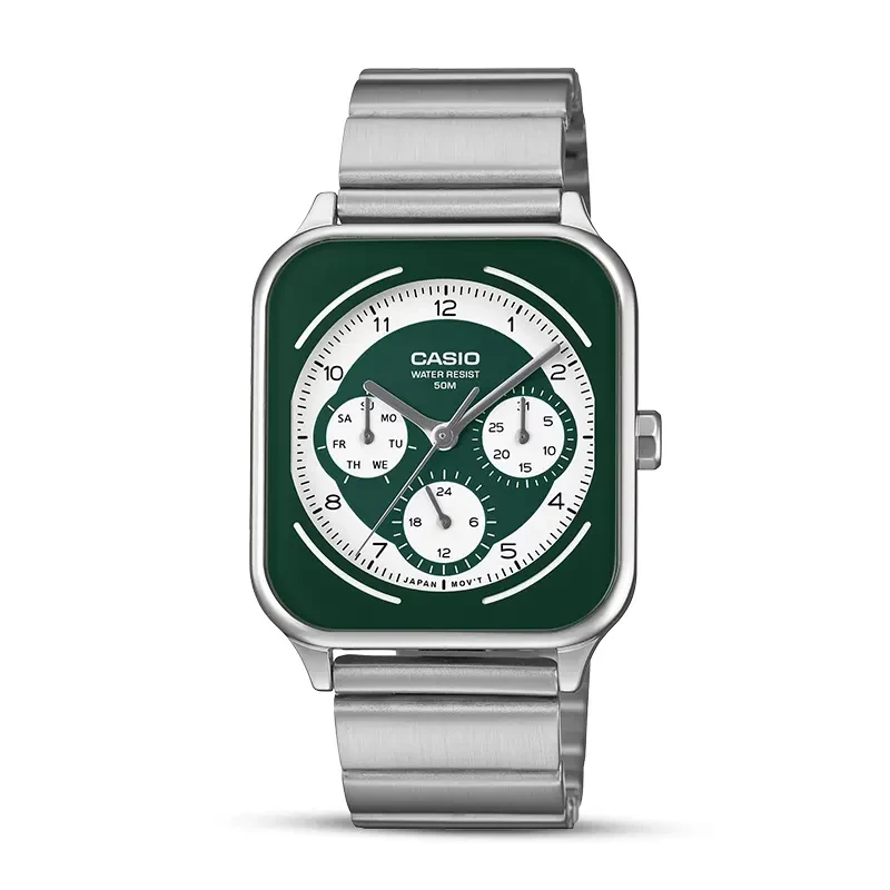 Casio Enticer Multifunction Green Dial Men's Watch | MTP-M307D-3BV