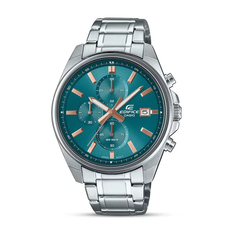 Casio Edifice Chronograph Teal Blue Dial Men's Watch | EFV-610DE-2A