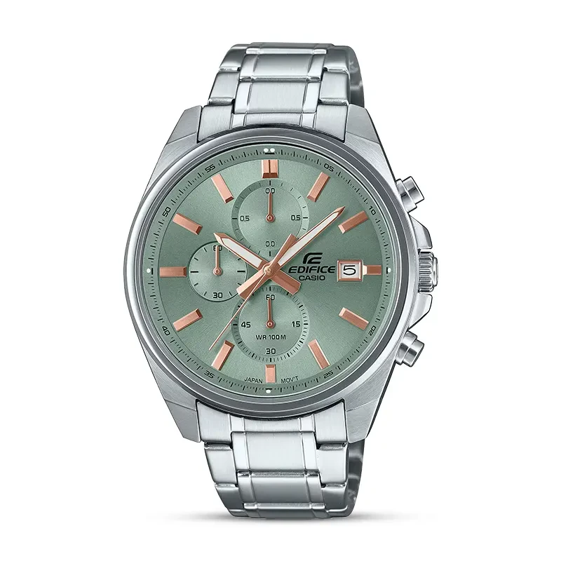 Casio Edifice Chronograph Mint Green Dial Men's Watch | EFV-610DE-3A