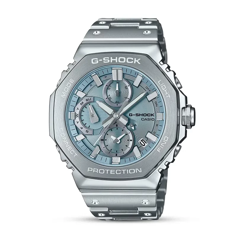 Casio G-Shock GMC-B2100AD-2A Full Metal Tough Solar Ice Blue Dial Bluetooth Men's Watch