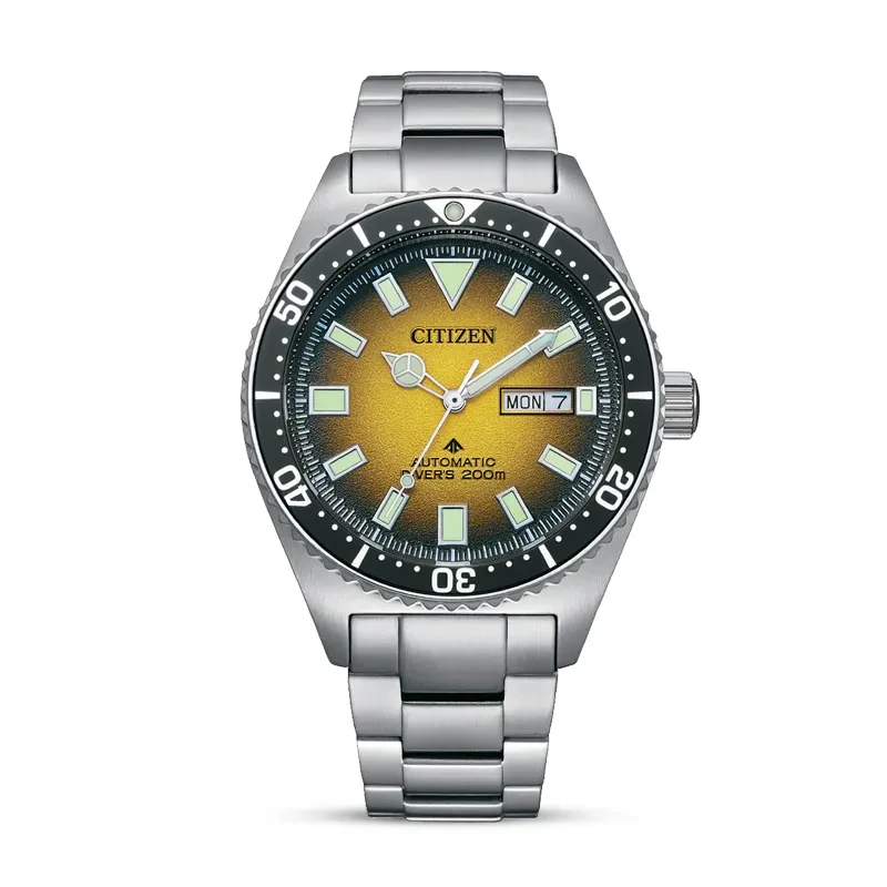 Citizen Promaster Marine Automatic Yellow Dial Men's Watch | NY0120-52X