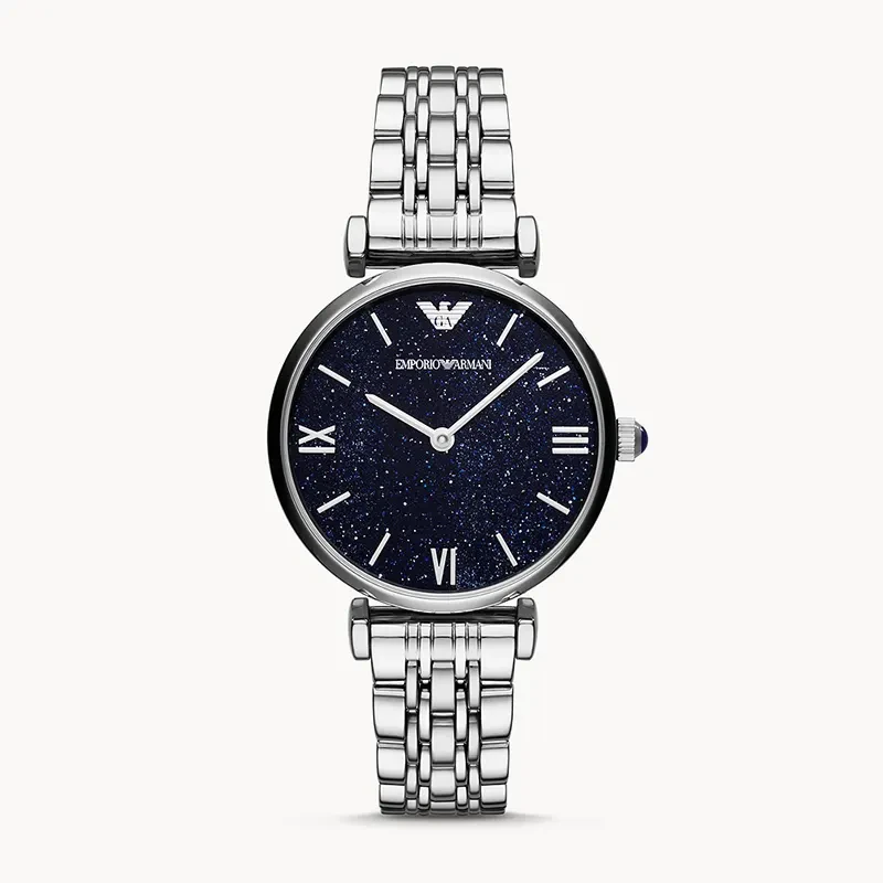 Emporio Armani Gianni T-Bar Blue Dial Ladies Watch | AR11091