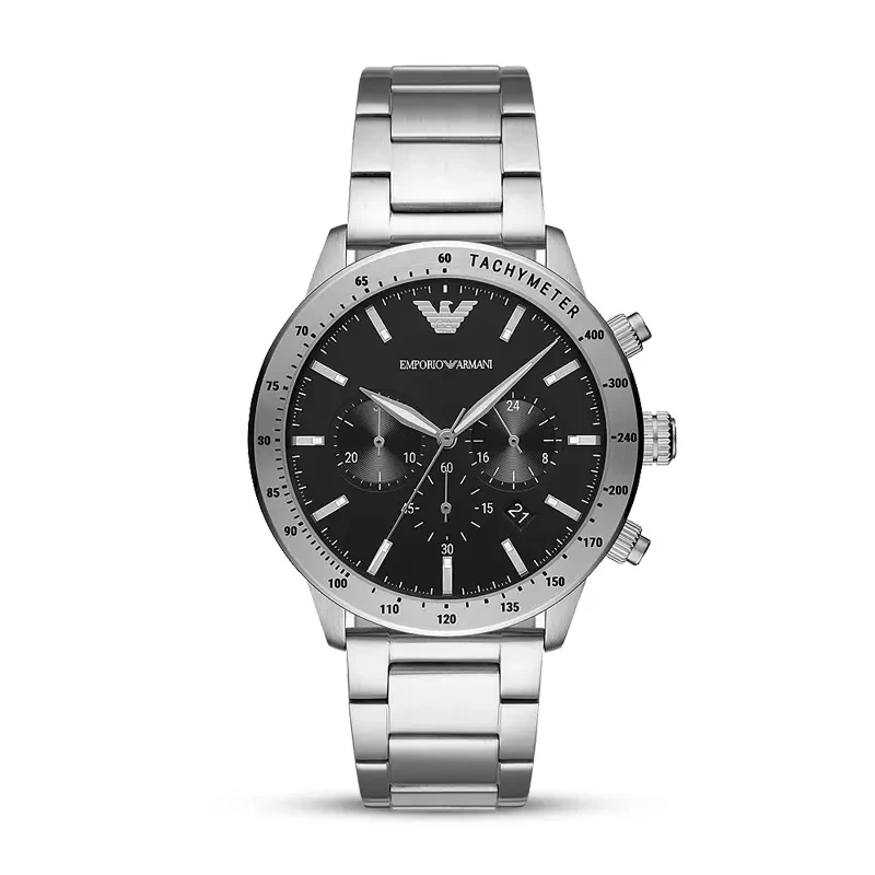 Emporio Armani Mario Chronograph Black Dial Men's Watch | AR11241