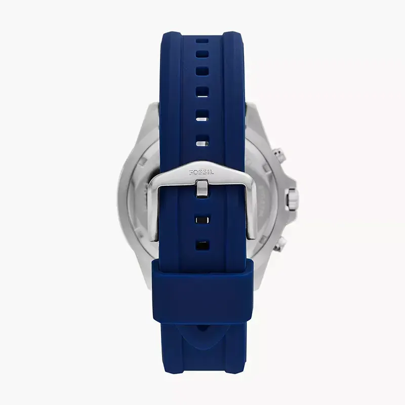 Fossil Garrett Chronograph Blue Silicone Men's Watch | FS5709