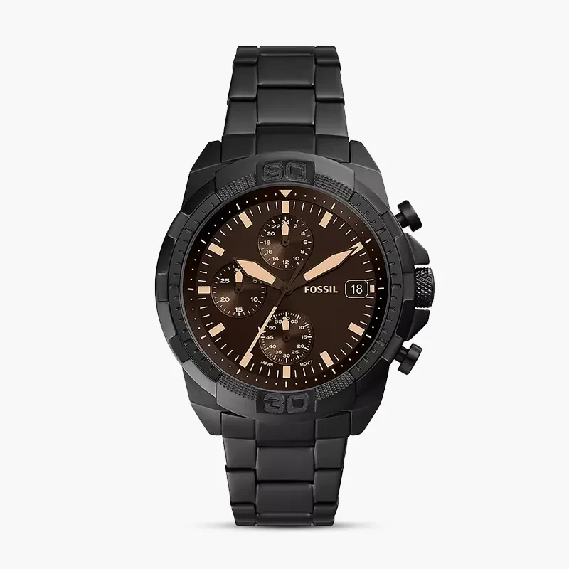 Fossil Bronson Chronograph Black Dial Men's Watch | FS5851