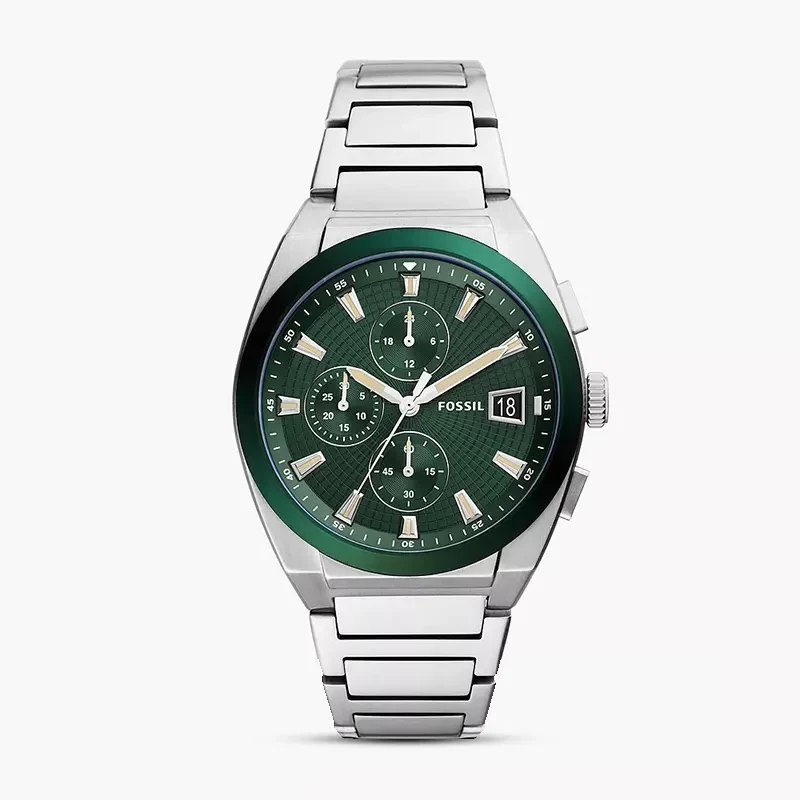 Fossil Everett Chronograph Green Dial Men’s Watch | FS5964