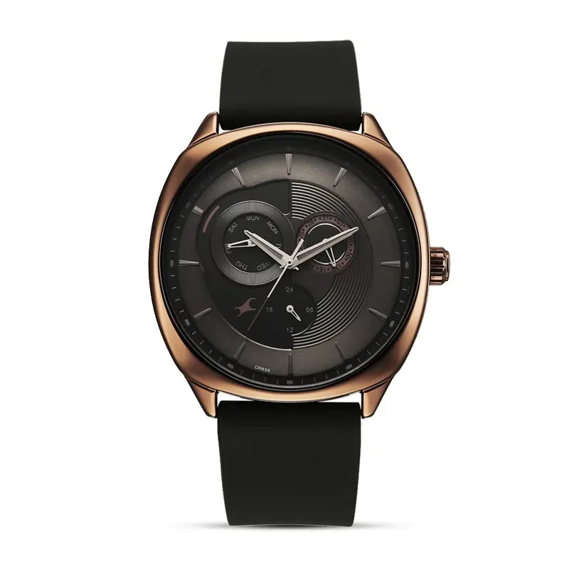 Fastrack Tik Tok 5.0 Multi-function Black Dial Men's Watch | 3330QL01