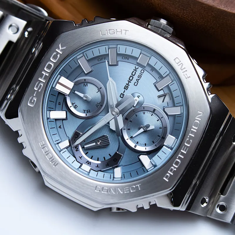 Casio G-Shock GMC-B2100AD-2A Full Metal Tough Solar Ice Blue Dial Bluetooth Men's Watch