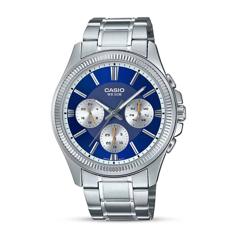 Casio Enticer Blue Dial Men's Watch | MTP-1375D-2A1V