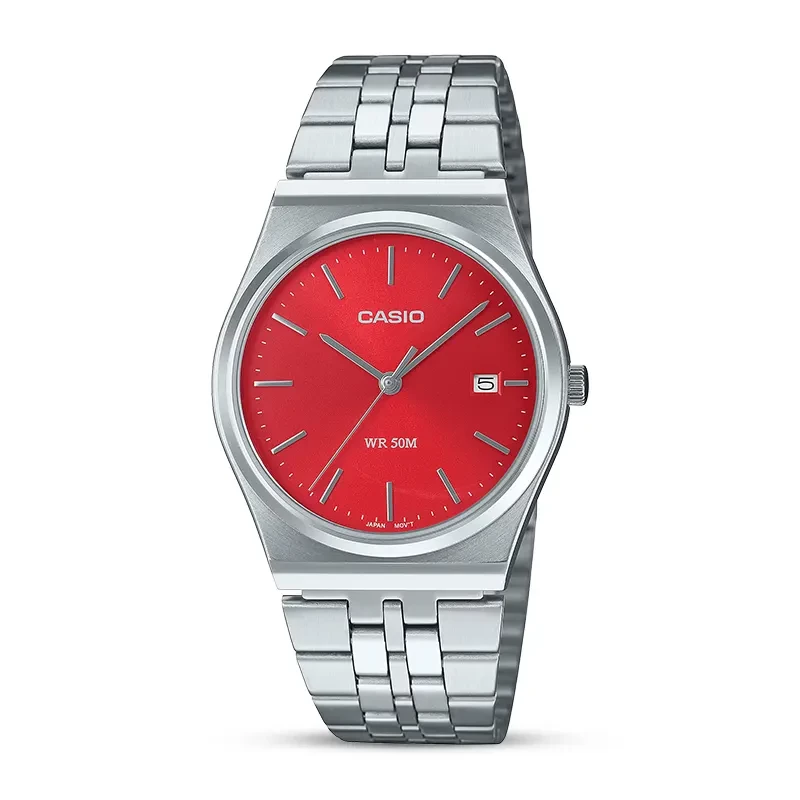 Casio MTP-B145D-4A2V Red Dial Men's Watch