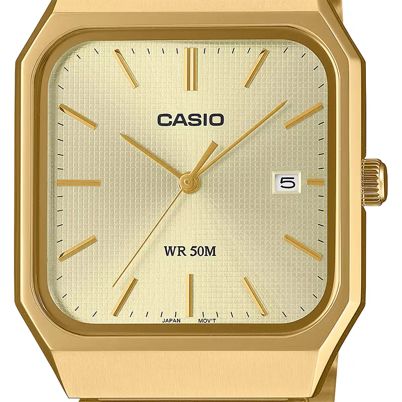 Casio Enticer Champagne Dial Men's Watch | MTP-B185G-9AVDF