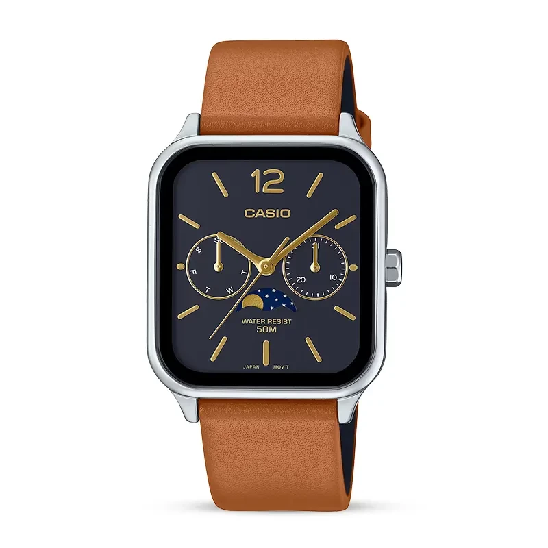 Casio enticer black dial men's watch outlet