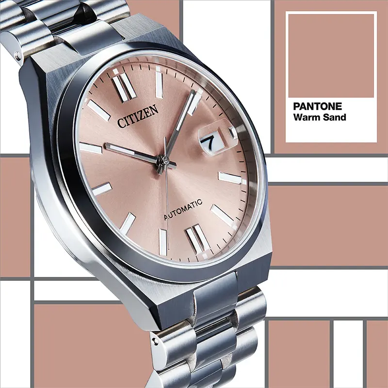 Citizen x Pantone Warm Sand Dial Automatic Men's Watch | NJ0158-89Y