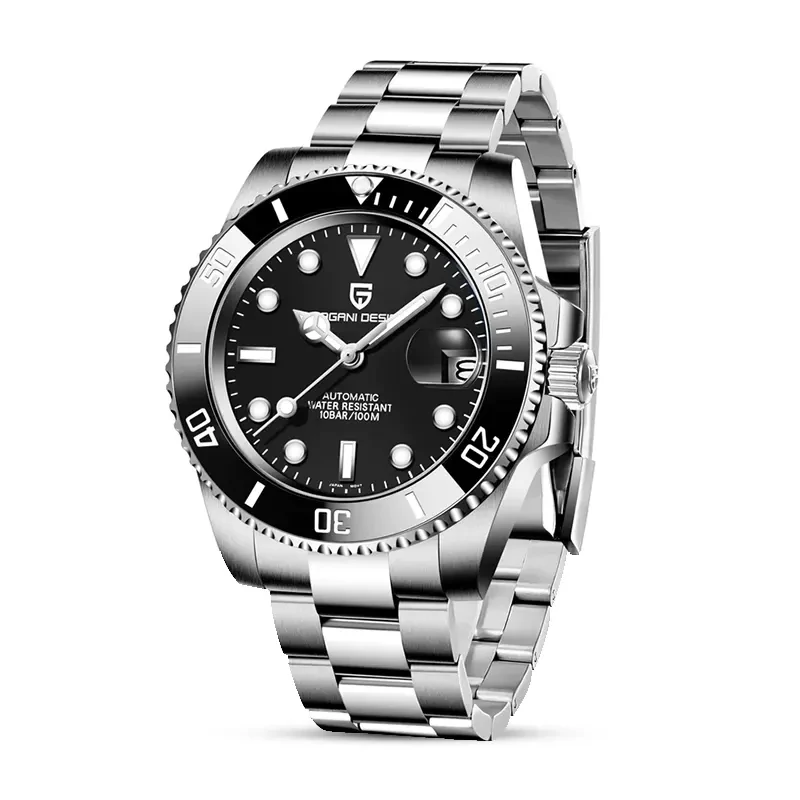 Pagani Design PD-1661 Submariner Automatic Black Dial Men's Watch