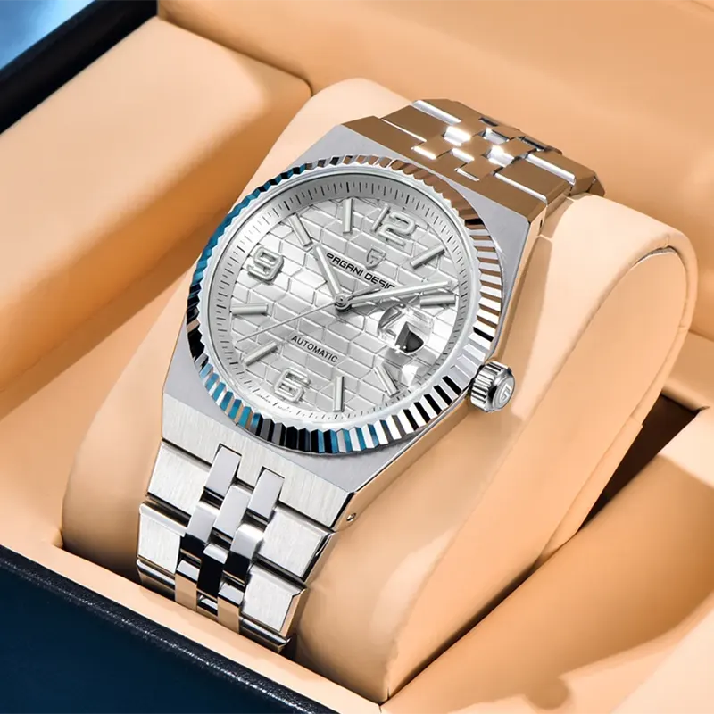 Pagani Design Land Dweller Silver Dial Men's Watch | PD-YS027