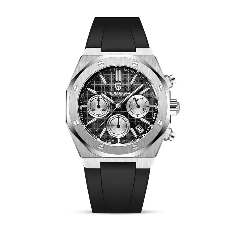 Pagani Design Royal Oak Chronograph Black Dial Men's Watch | PD-1707