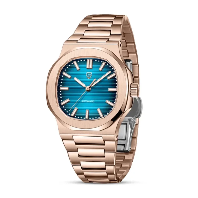 Pagani Design Nautilus Blue Dial Rose Gold-Tone Men's Watch | PD-1728