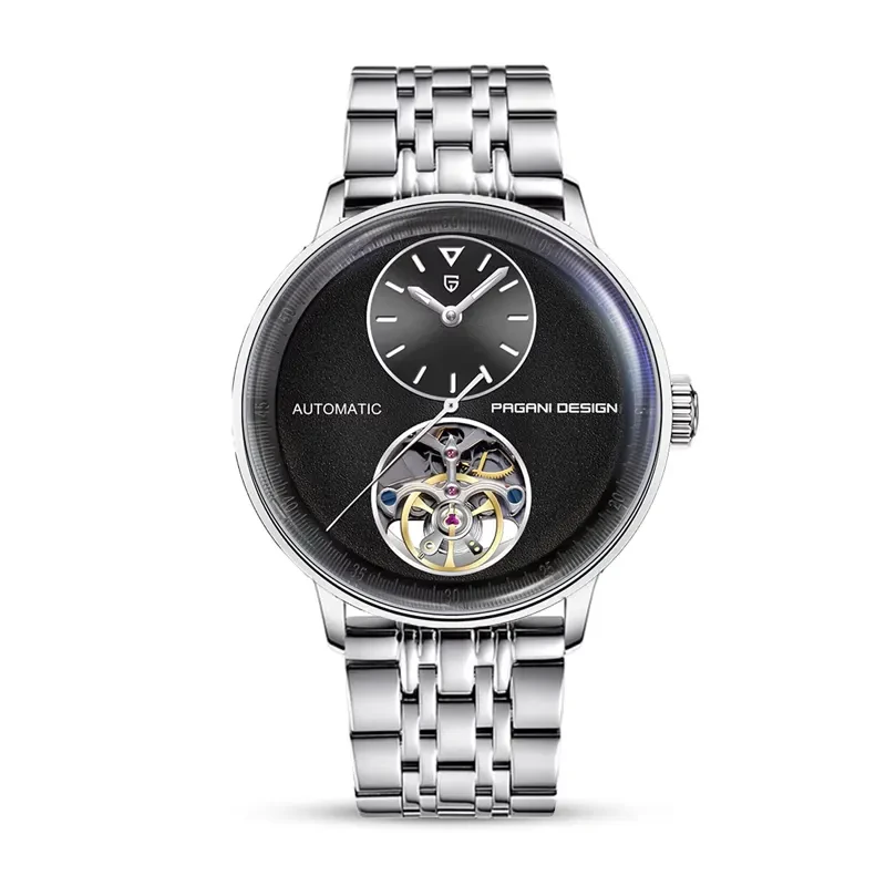 Pagani Design PD-1796 Tourbillon Black Dial Automatic Men's Watch