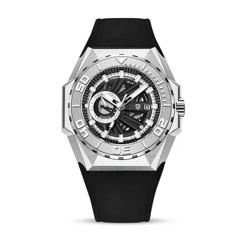 Pagani Design Skeleton Black Dial Automatic Men's Watch | PD-YS007