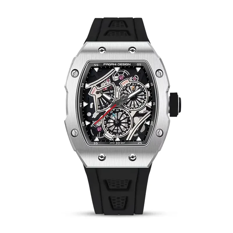 Pagani Design Multifunction Skeleton Dial Men's Watch | PD-YS012