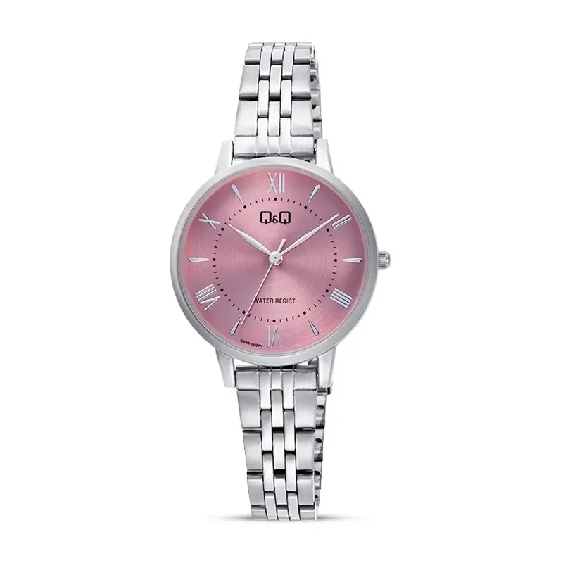 Q&Q Q48B-002PY Purple Dial Silver-tone Ladies Watch