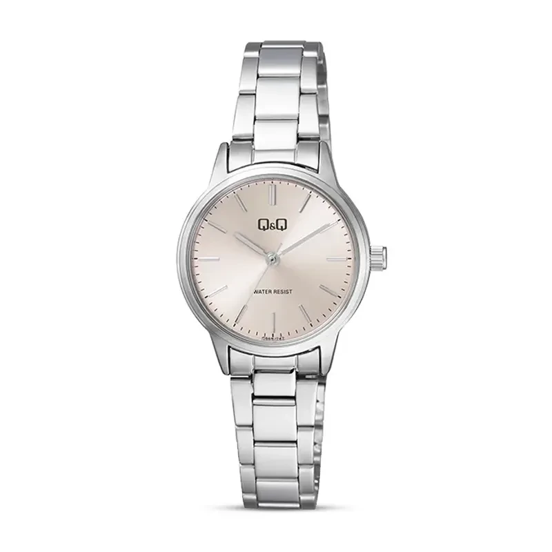 Q&Q Q969J212Y Silver Dial Silver-tone Ladies Watch