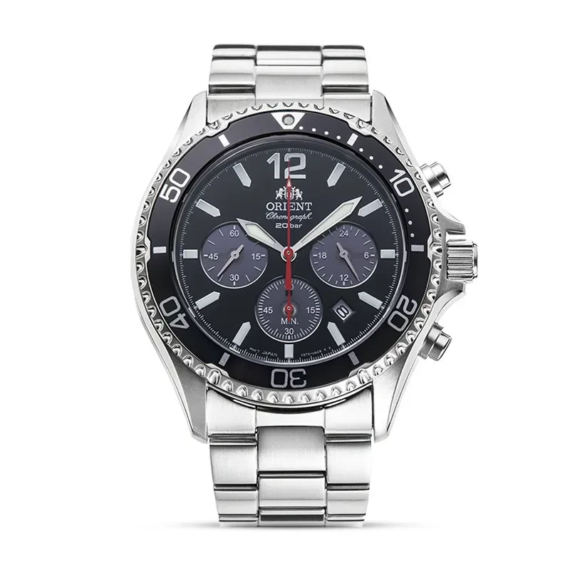 Orient Mako Solar Chronograph Black Dial Men's Watch | RA-TX0202B