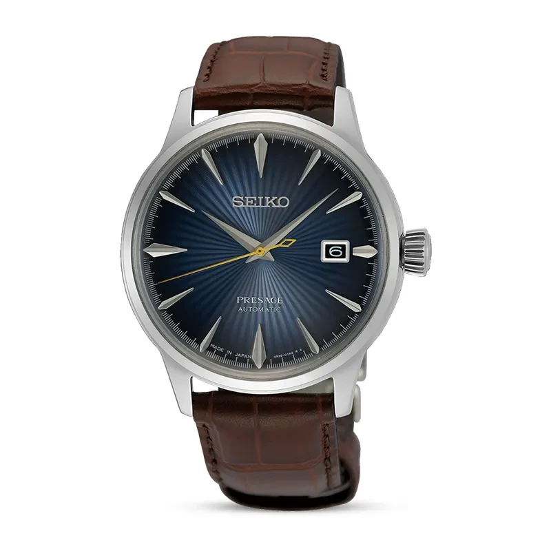 Seiko Presage Cocktail 'Midnight Blue Moon' Blue Dial Men's Watch | SRPK15J1