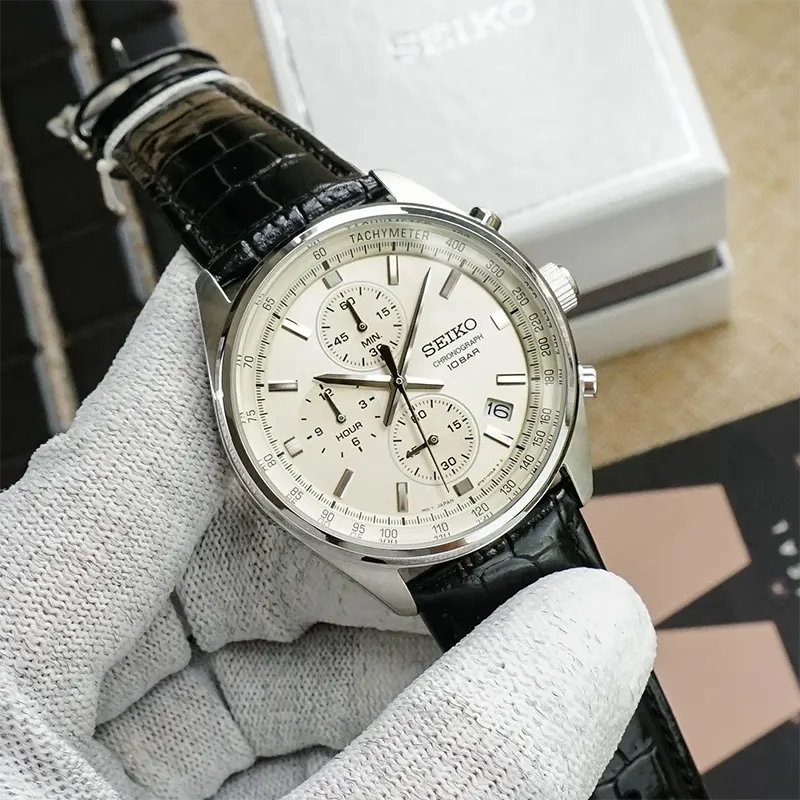 Seiko Conceptual Chronograph Champagne Dial Men’s Watch | SSB383P1
