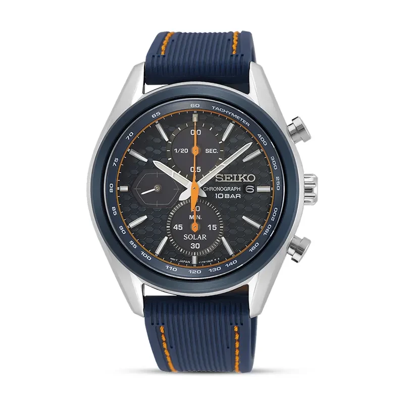 Seiko Solar Chronograph Black Dial Men’s Watch | SSC775P1