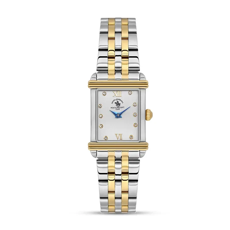Santa Barbara Polo & Racquet Club Silver Dial Ladies Watch | SB.1.10623-4