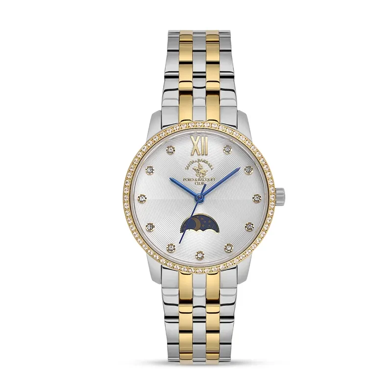 Santa Barbara Polo & Racquet Club Silver Dial Ladies Watch | SB.1.10638-3