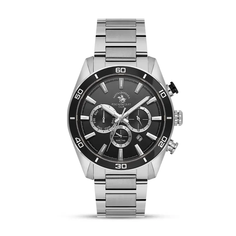 Santa Barbara Polo & Racquet Club Black Dial Men's Watch | SB.1.10498-1