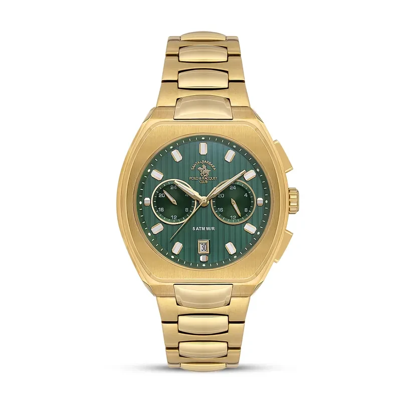Santa Barbara Polo & Racquet Club Green Dial Men's Watch | SB.1.10622-5