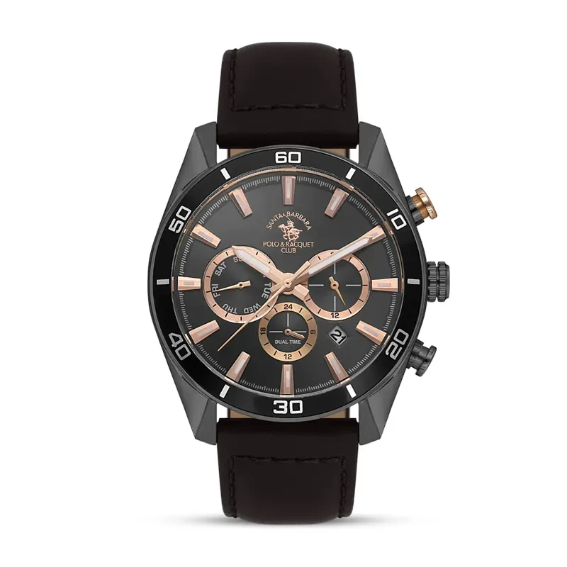 Santa Barbara Polo & Racquet Club Black Dial Men's Watch | SB.1.10627-5